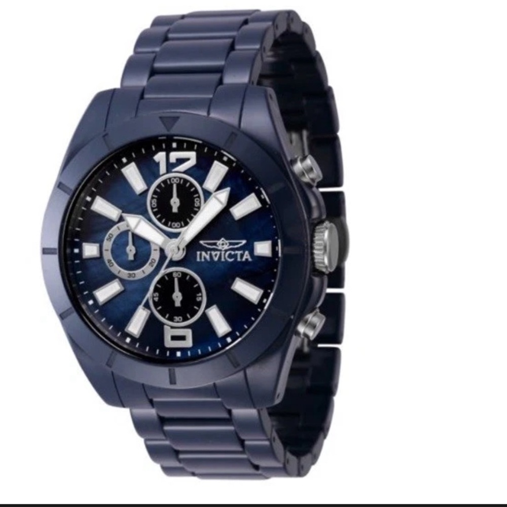 Invicta Scratch-Resistant Solid Ceramic Men's Watch w/ Mother of Pearl Dial